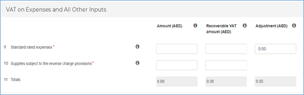 vat on expenses