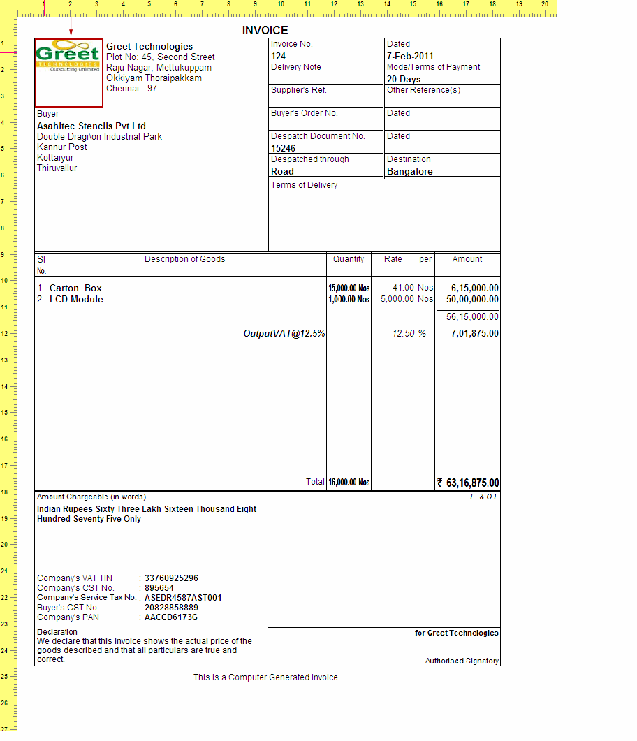 erp invoice 9 tally format in excel Audit â€“ 3CD Form Tax 3CB 3CA Form Form with & Annexure,