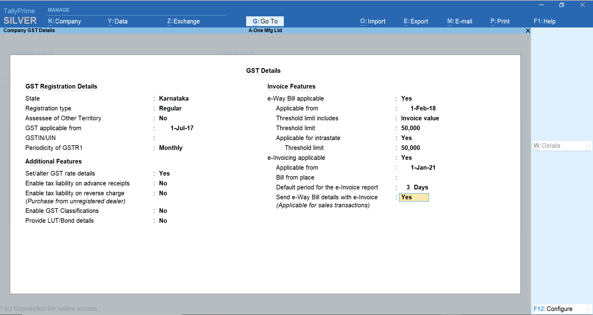 Generate e-Invoice Instantly in TallyPrime Generate e-Invoice Instantly in TallyPrime