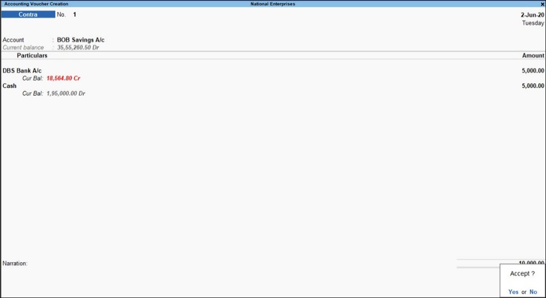 How to print a cheque in TallyPrime