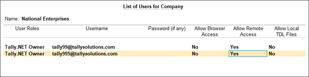 Get access from any device when using TallyPrime