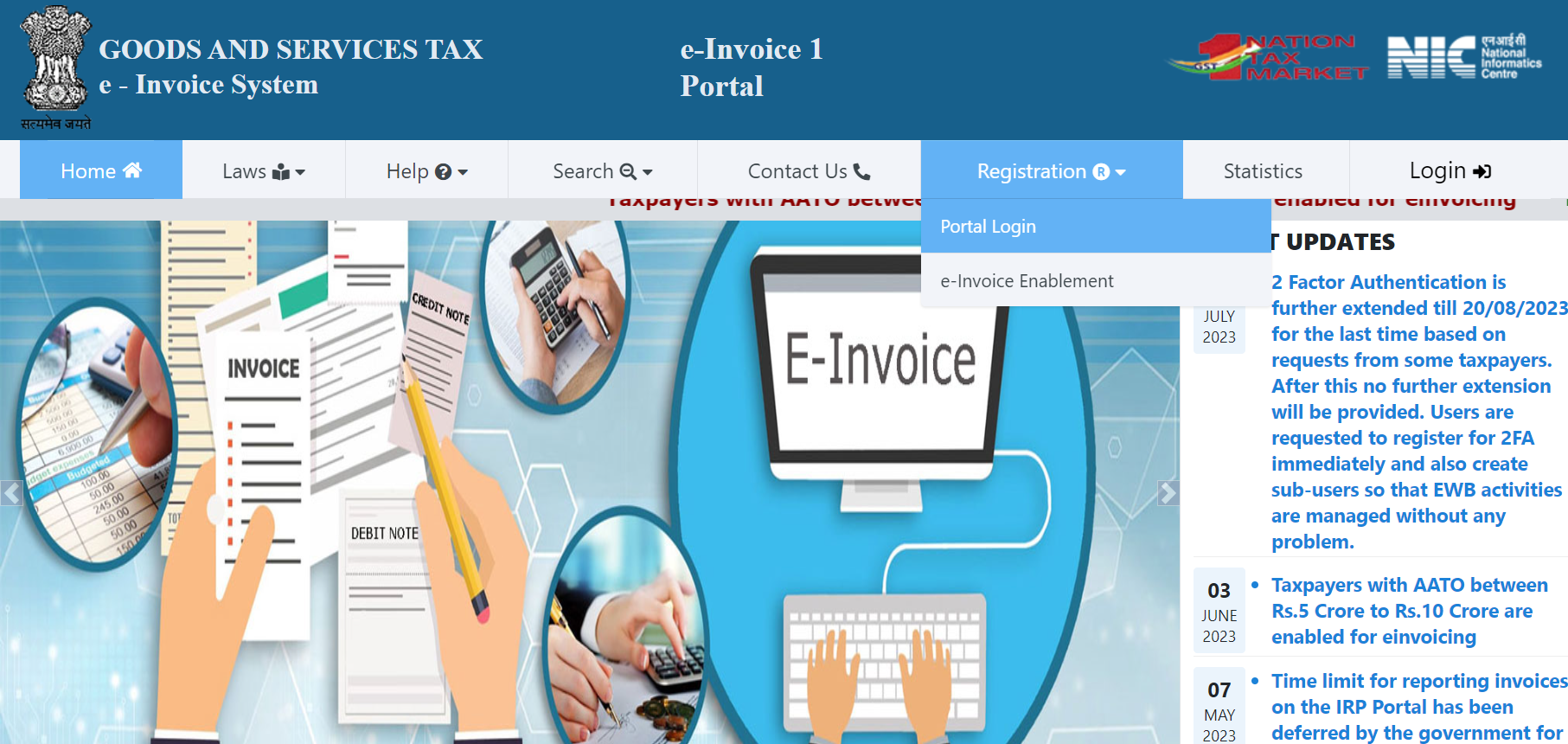 e-invoice system log in