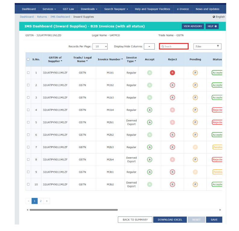 IMS-Dashboard