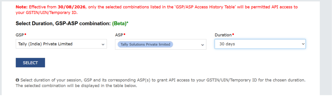 Steps to update GSP on GST portal for TallyPrime users
