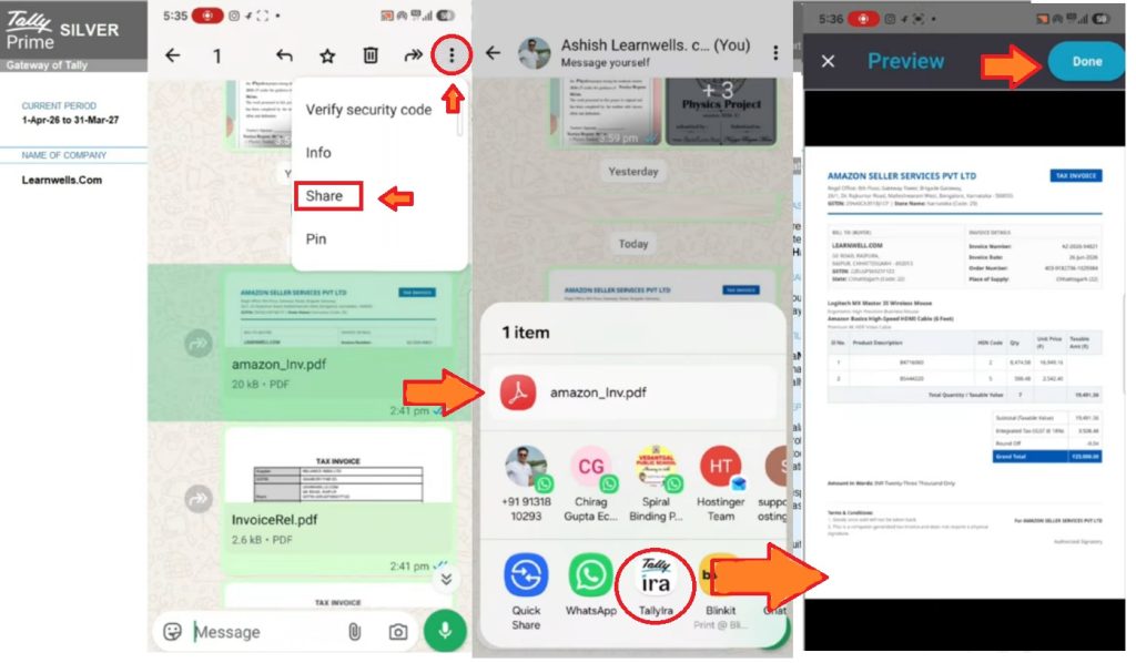 WhatsApp To TallyPrime